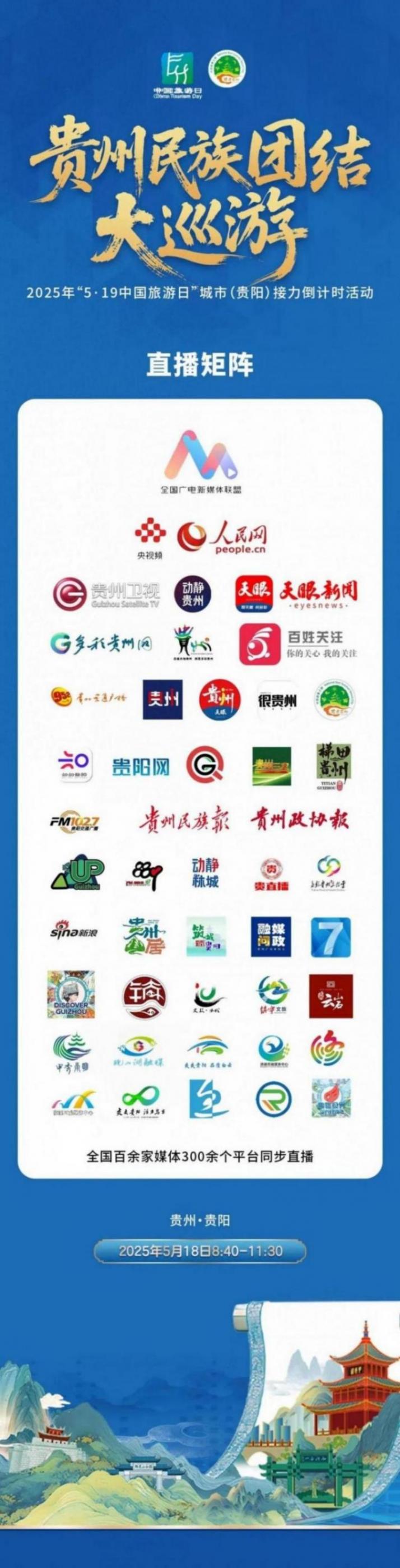全国百余家媒体同步直播!带你直击贵州民族团结大巡游