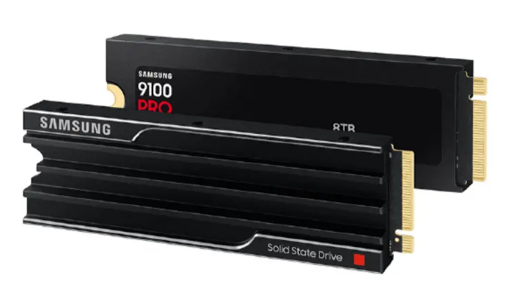 三星9100 PRO固态硬盘新增8TB版本，顺序读取速度高达14800MB/s